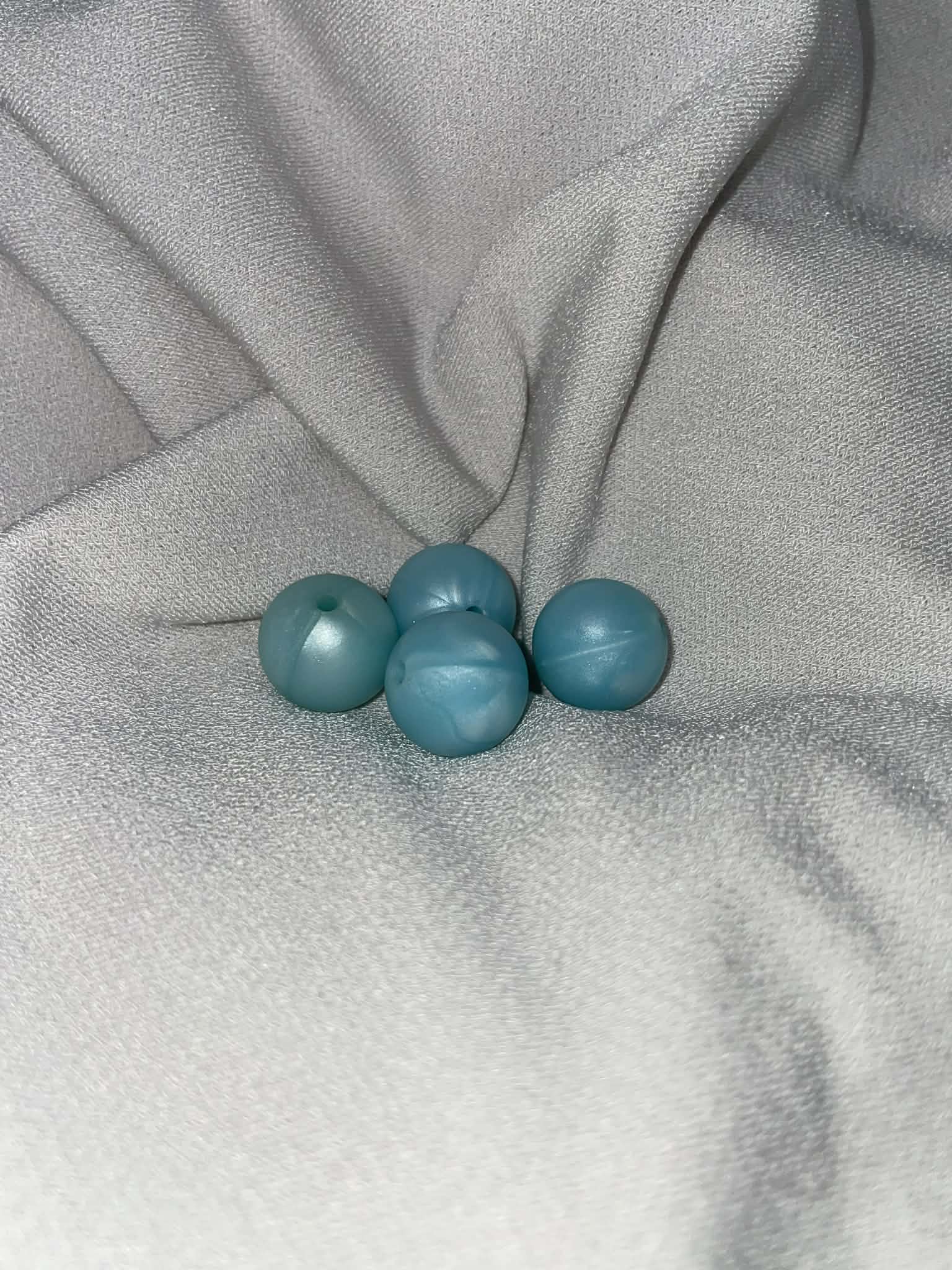 Perles Bleu Clair Brillante