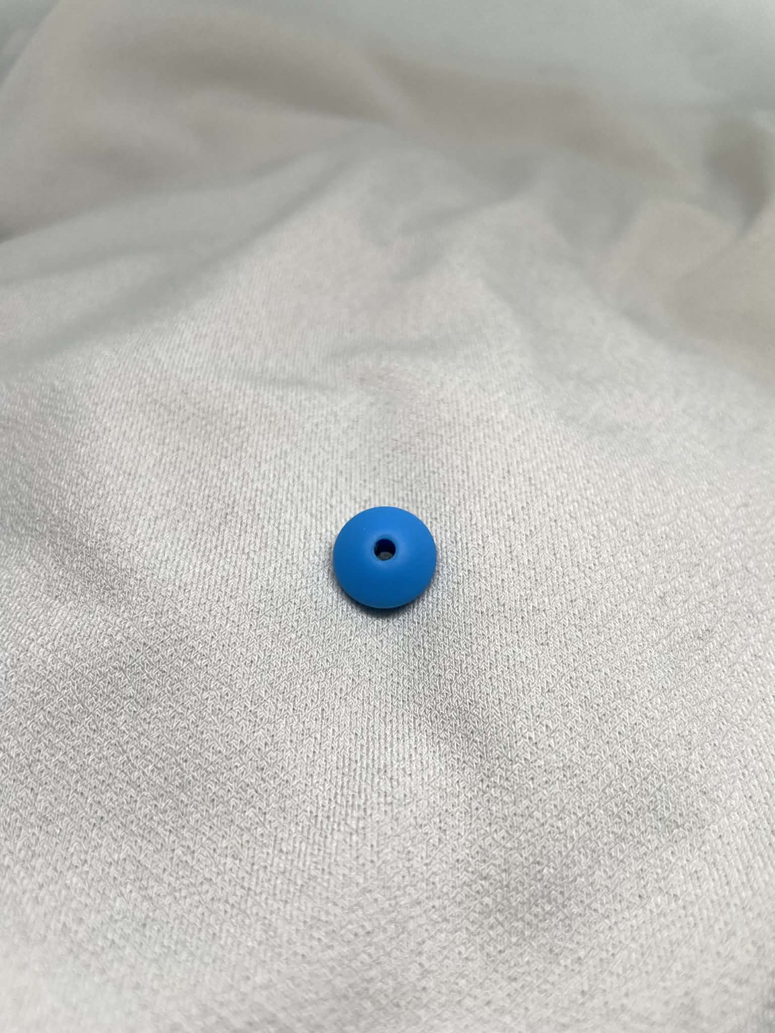 Perles Plate Bleu
