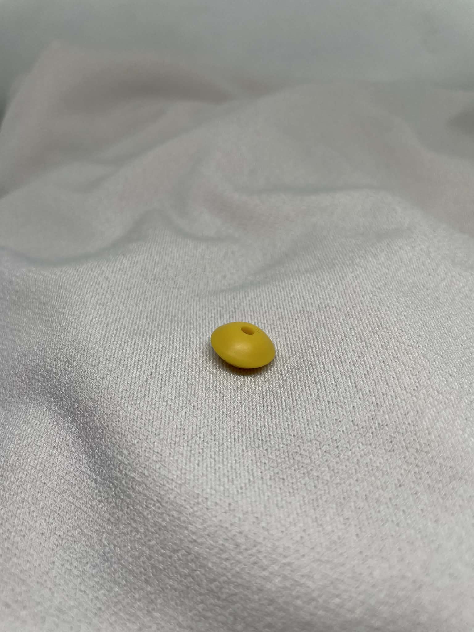 Perles Plate Jaune Foncé
