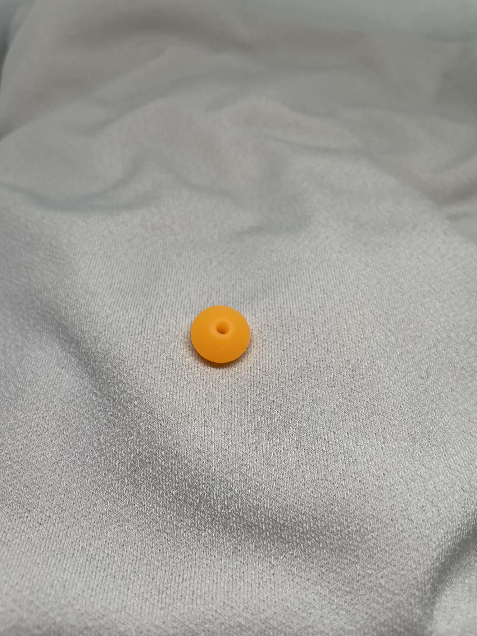 Perles Plats Orange Phosphorescent
