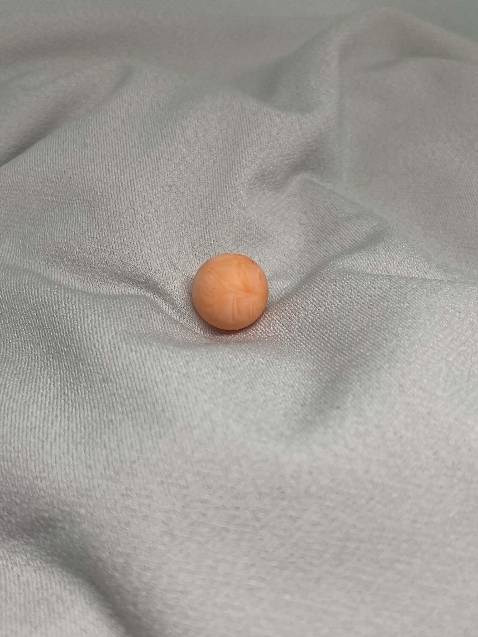 Perles Marbré Orange Foncé