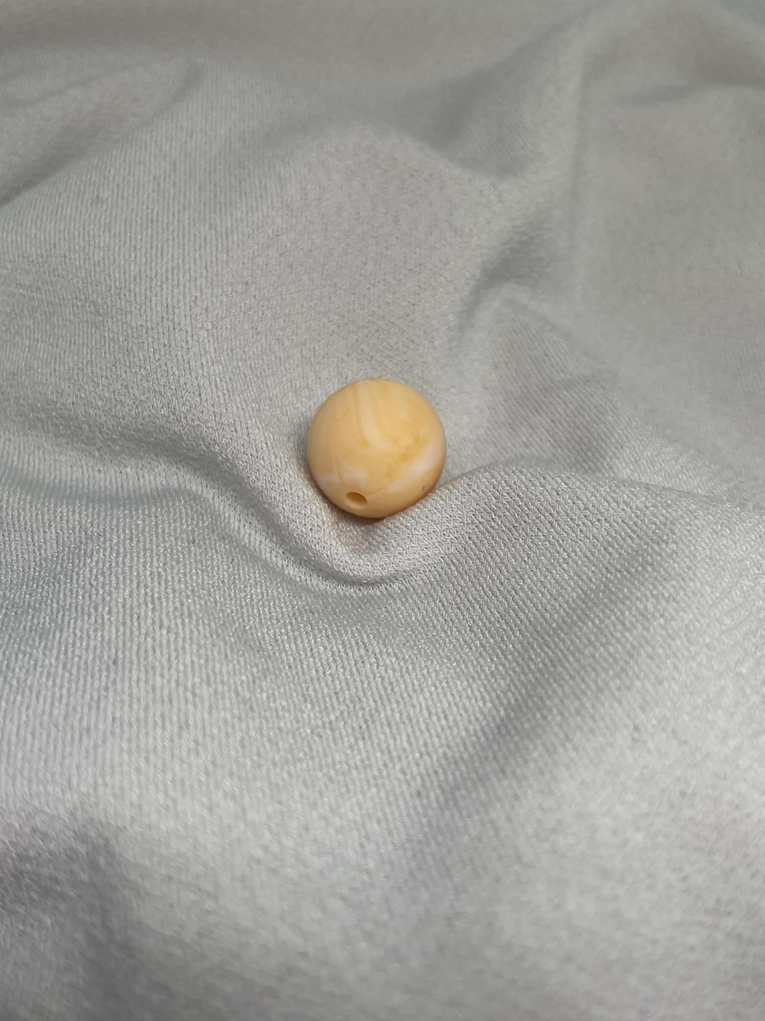 Perles Orange Marbré Clair