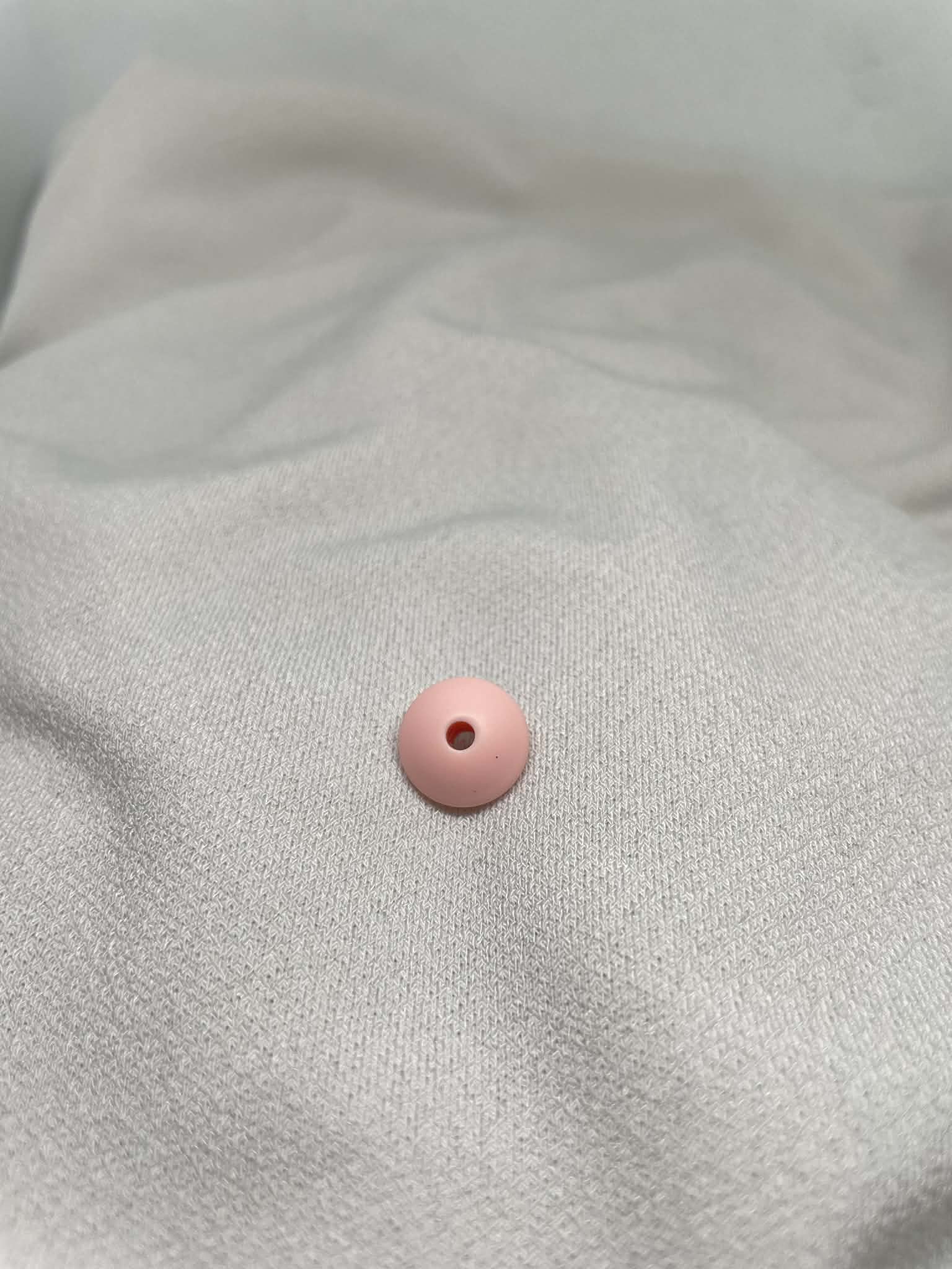 Perles Plate Rose Clair