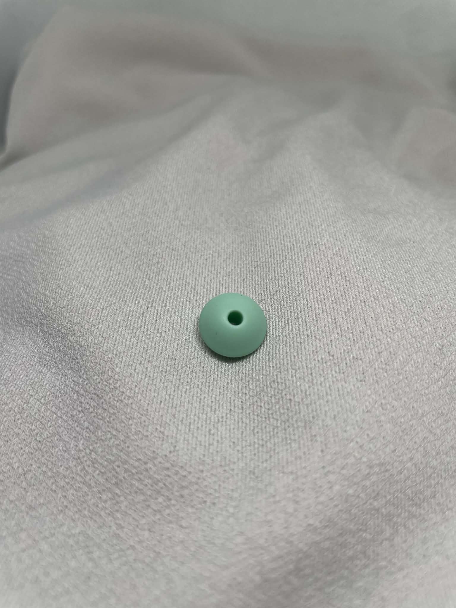 Perles Plate Vert D'Eau